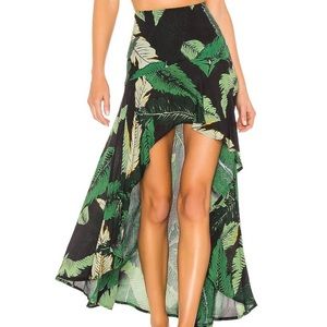 Beach Riot Black Palm Skirt